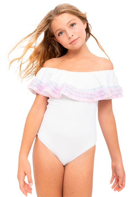 Anemone Ruffle Neck Swimsuit