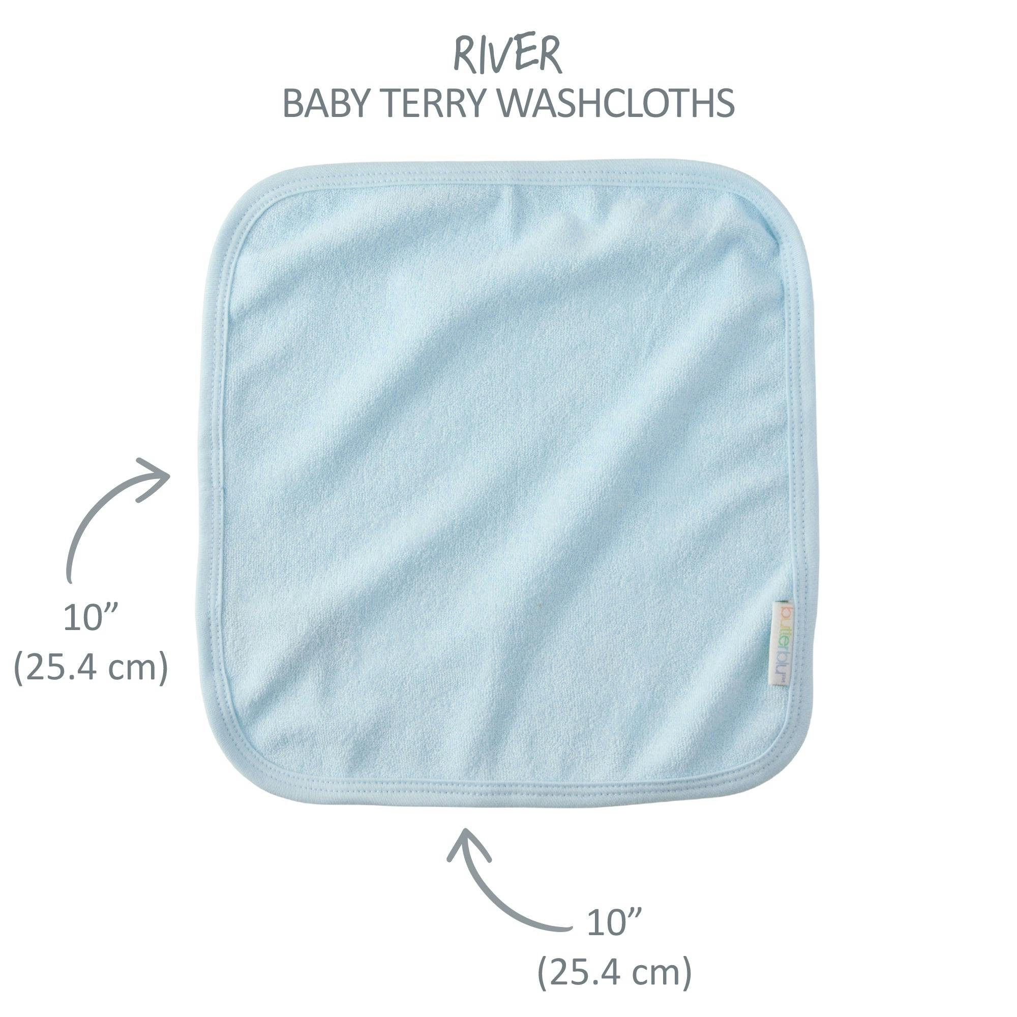 RIVER 10-Pack Baby Wash Cloths
