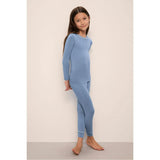Kids TENCEL Modal Unisex Long PJ Set, Blue