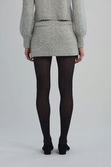 LYDIA MINI SKIRT | PALE MELANGE GREY