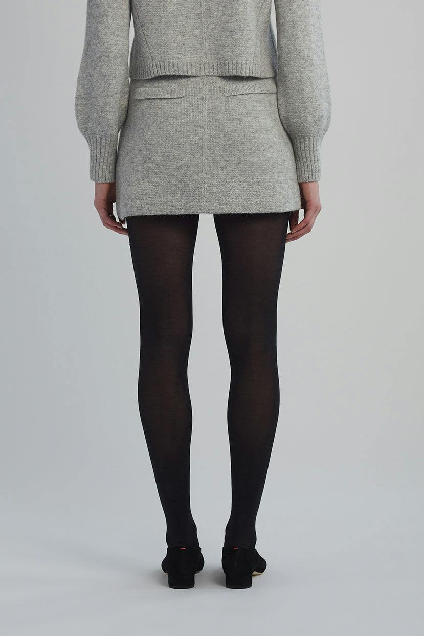 LYDIA MINI SKIRT | PALE MELANGE GREY