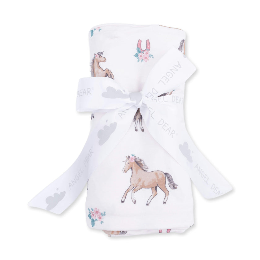 I Love Horses - Swaddle Blanket