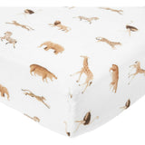 Organic Cotton Muslin Crib Sheet - White