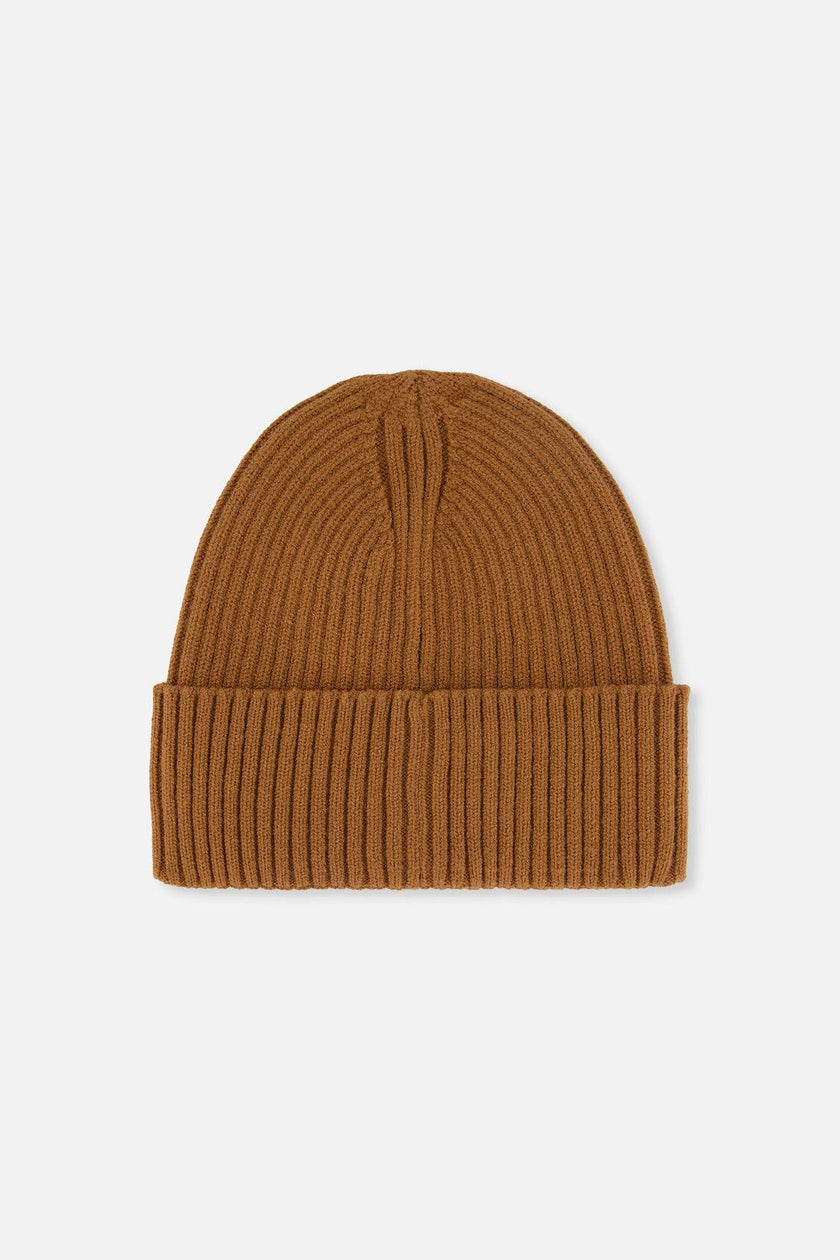 Ribbed Knit Hat Brown Sugar