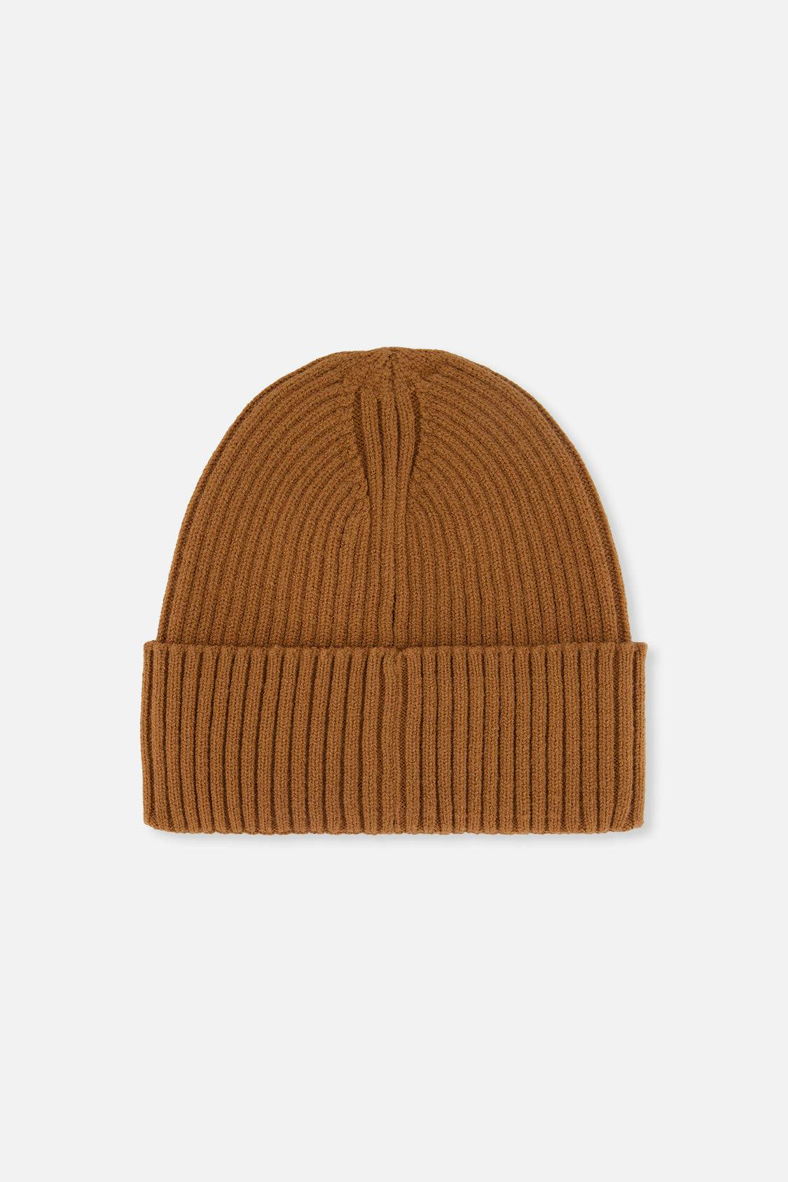 Ribbed Knit Hat Brown Sugar