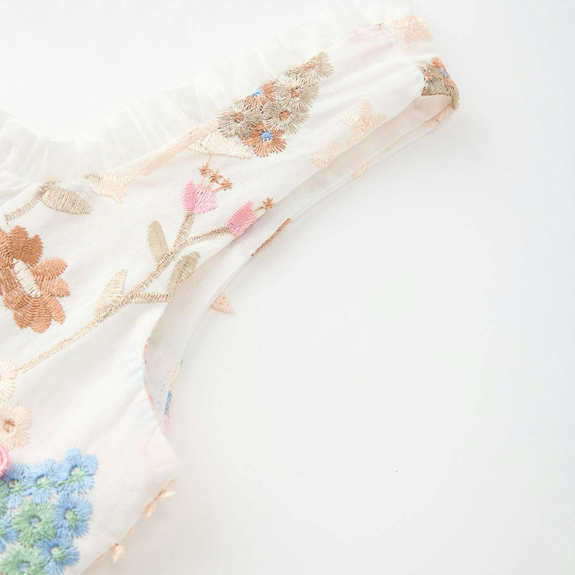 Everly Embroidered Mini Dress