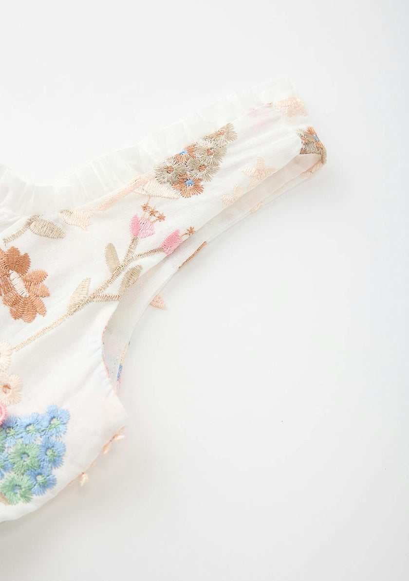 Everly Embroidered Mini Dress