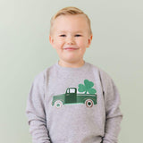 Shamrock Truck Patch St. Patrick's Day Sweatshirt