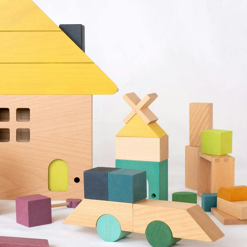 Tsumiki tidy toy block set house