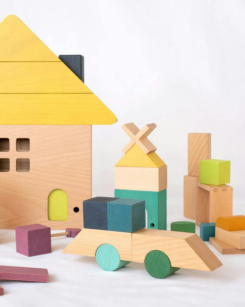 Tsumiki tidy toy block set house