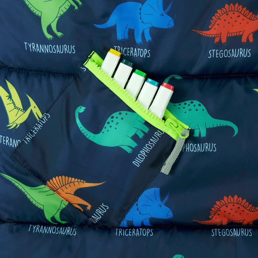 Sleep-N-Pack: Packable Sleeping Bag, Little Kid 3-6 yrs - Dinosaurs