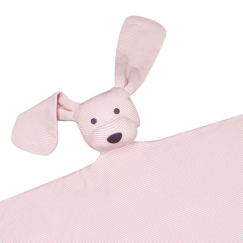 Pink Mini-Stripe Dog Lovey Blanket