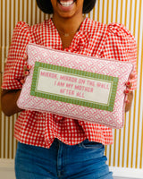 Mirror Mirror Needlepoint Pillow