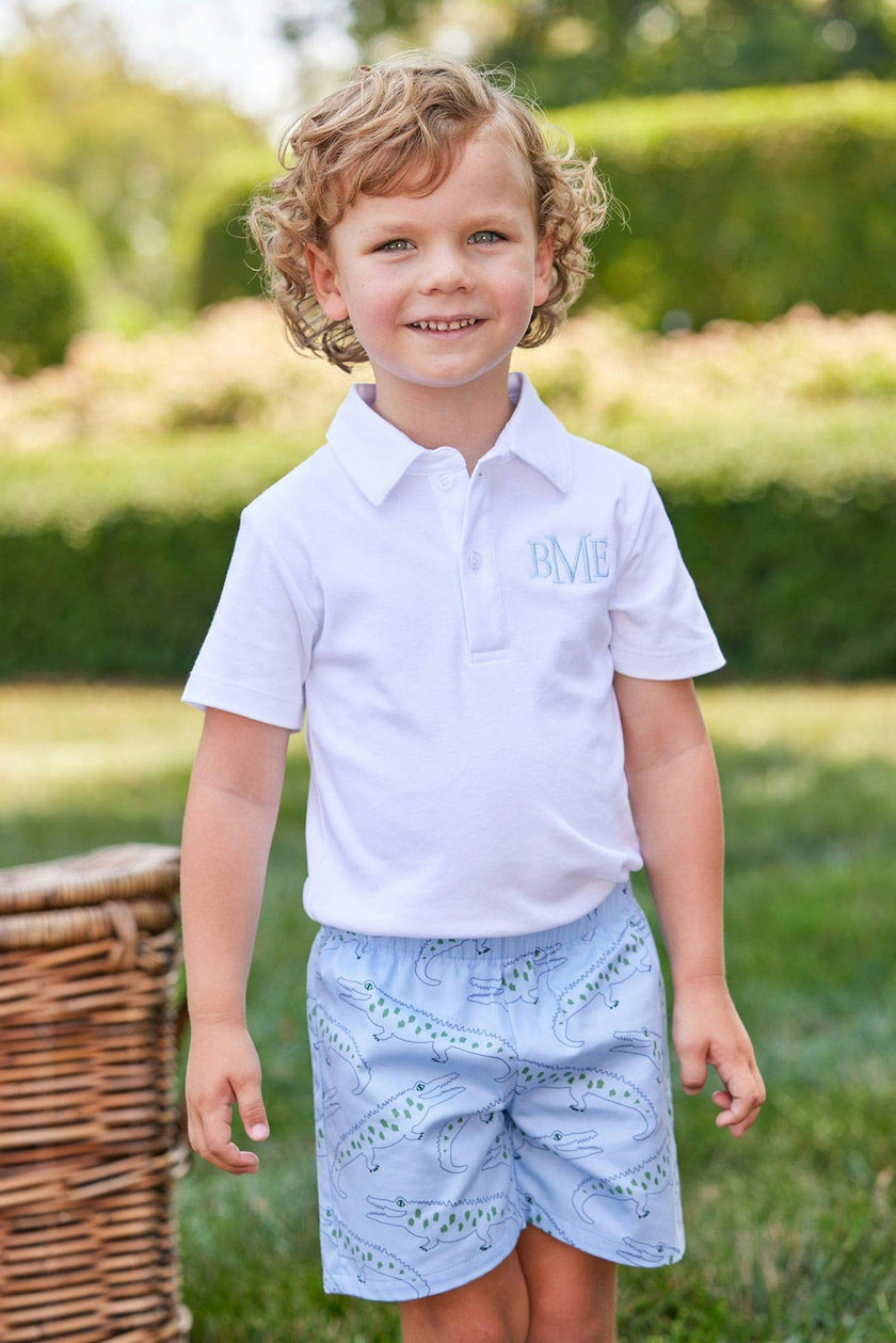 Short Sleeve Polo - White