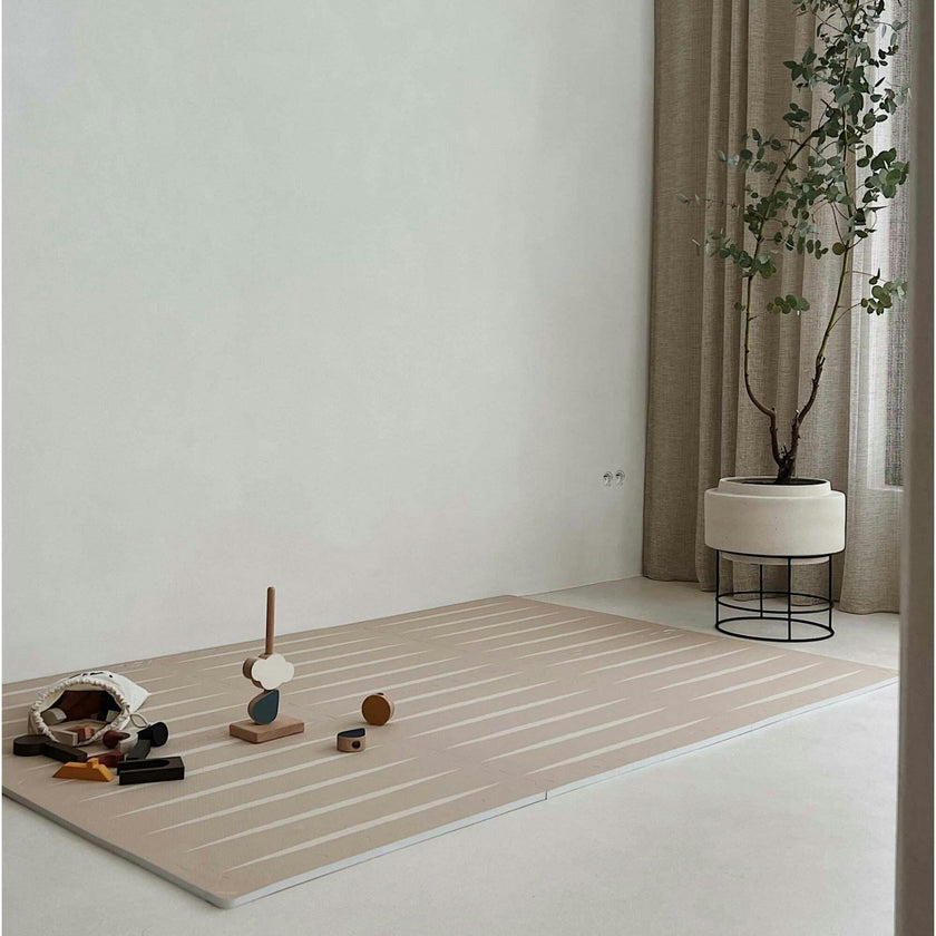 Lucio - Desert Sand - Play Mat, Stripes