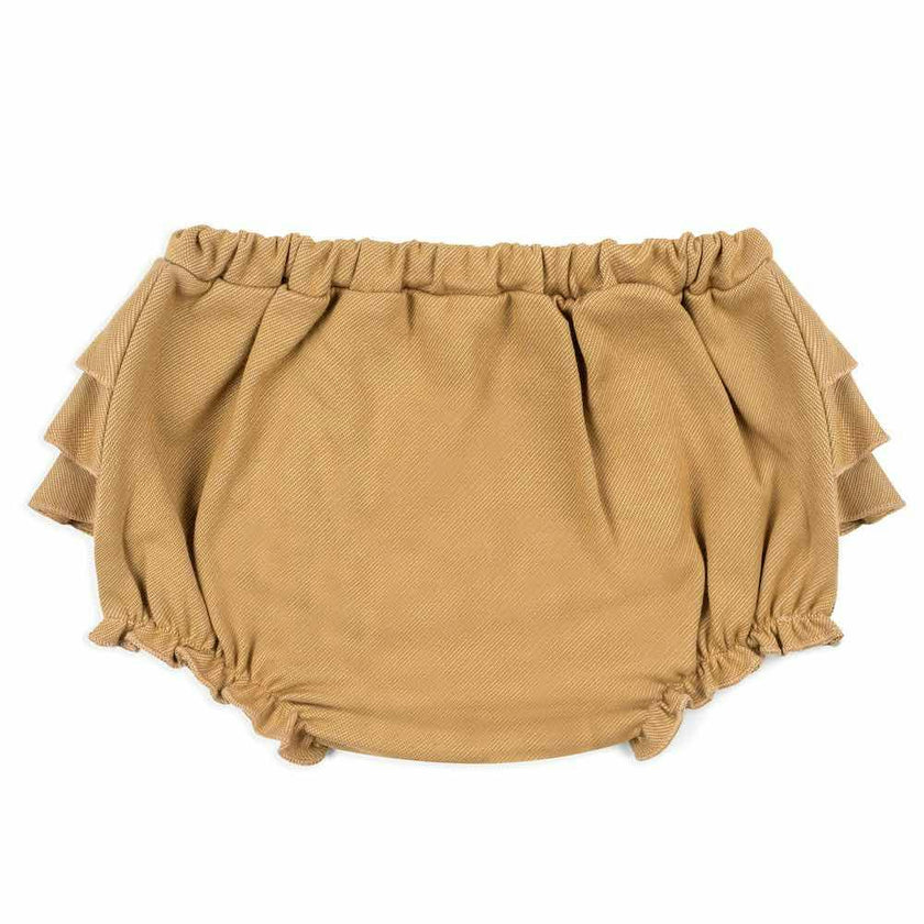 Rust Denim Ruffle Bloomer
