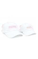 Mama & Mini Bow Baseball Hat Set