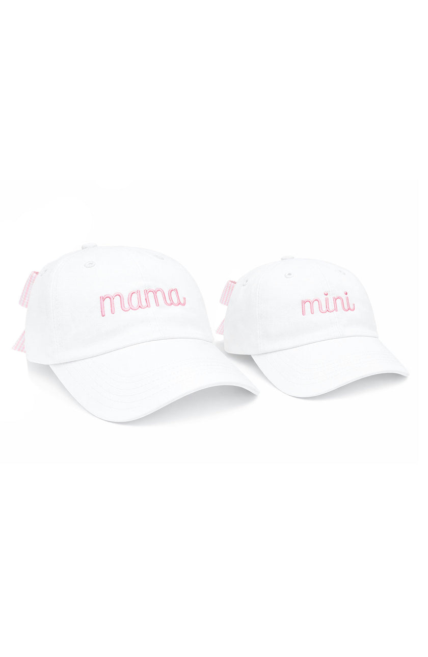Mama & Mini Bow Baseball Hat Set