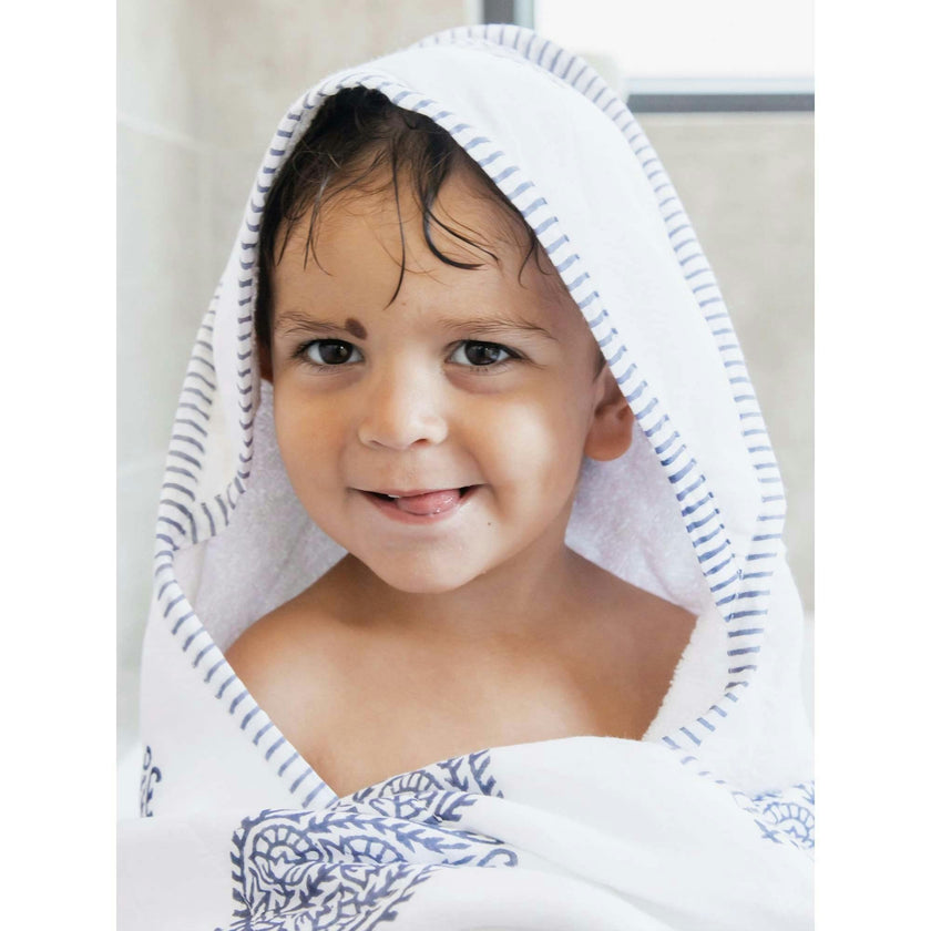 Block-Printed Terry Towel