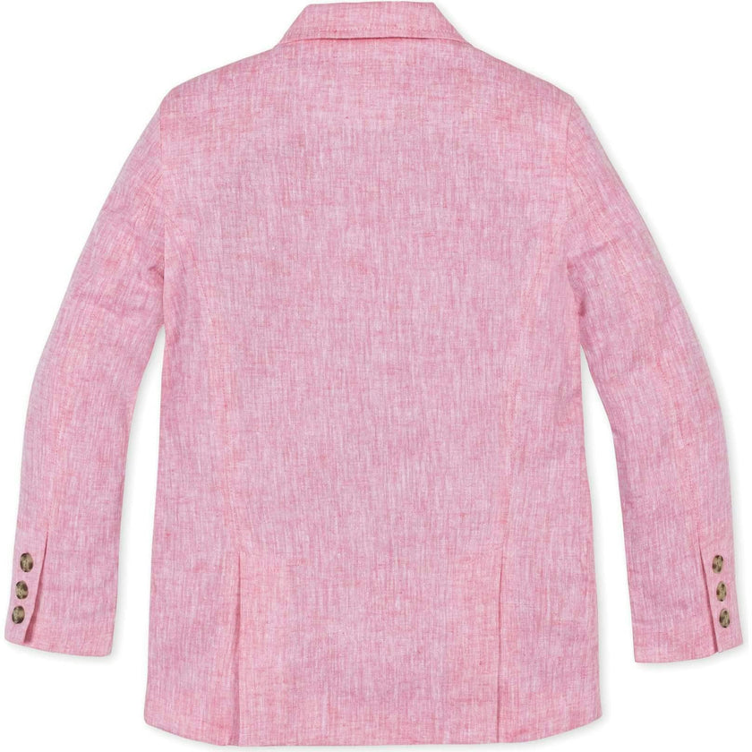 Linen Suit Jacket, Pink