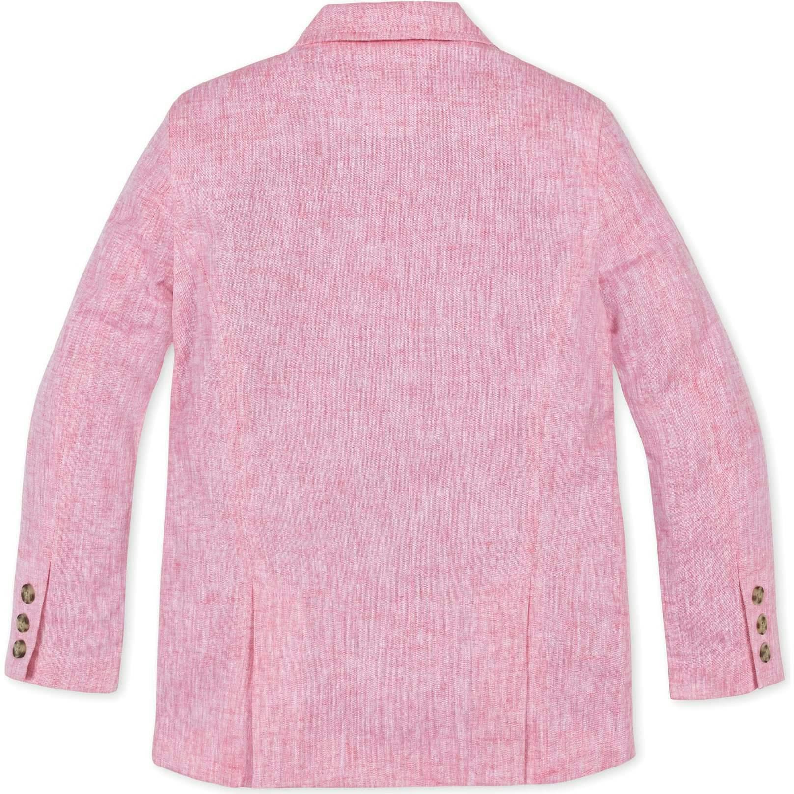 Linen Suit Jacket, Pink