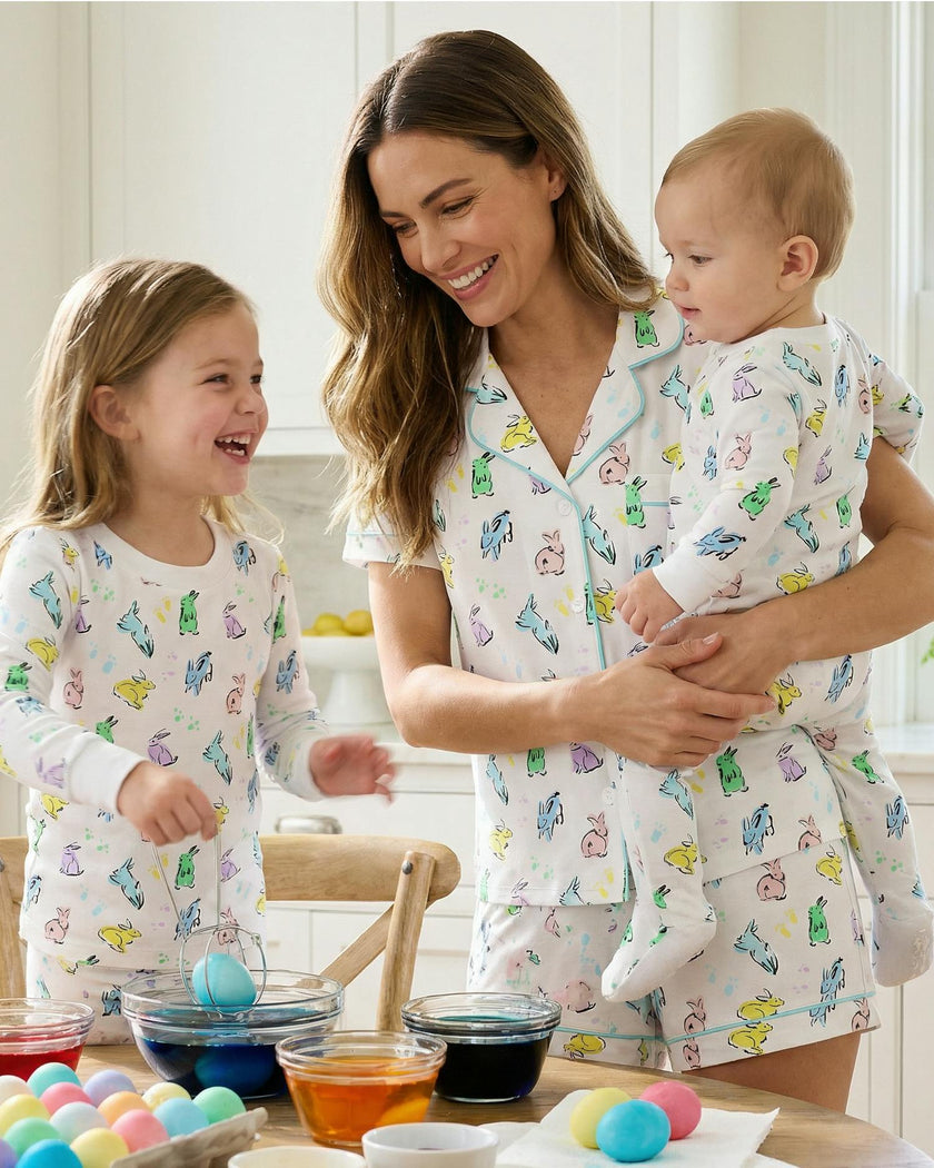 The Organic Long Sleeve Pajama Set [Bunny Hop]