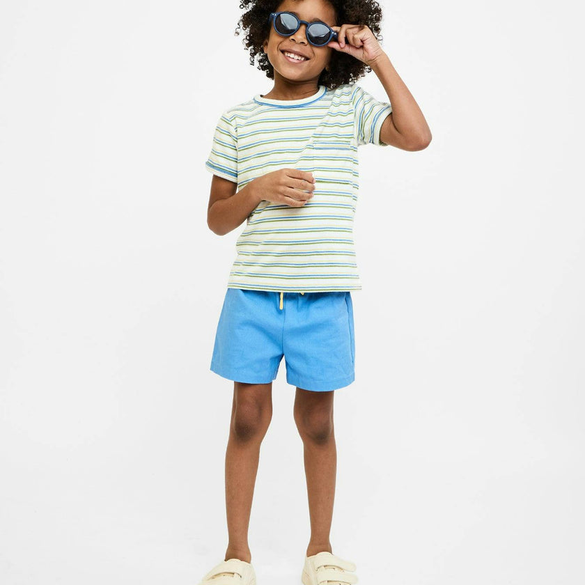 Willie T-Shirt, Butter Triple Stripe
