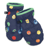 Kids Sesame Street friends puffer mittens