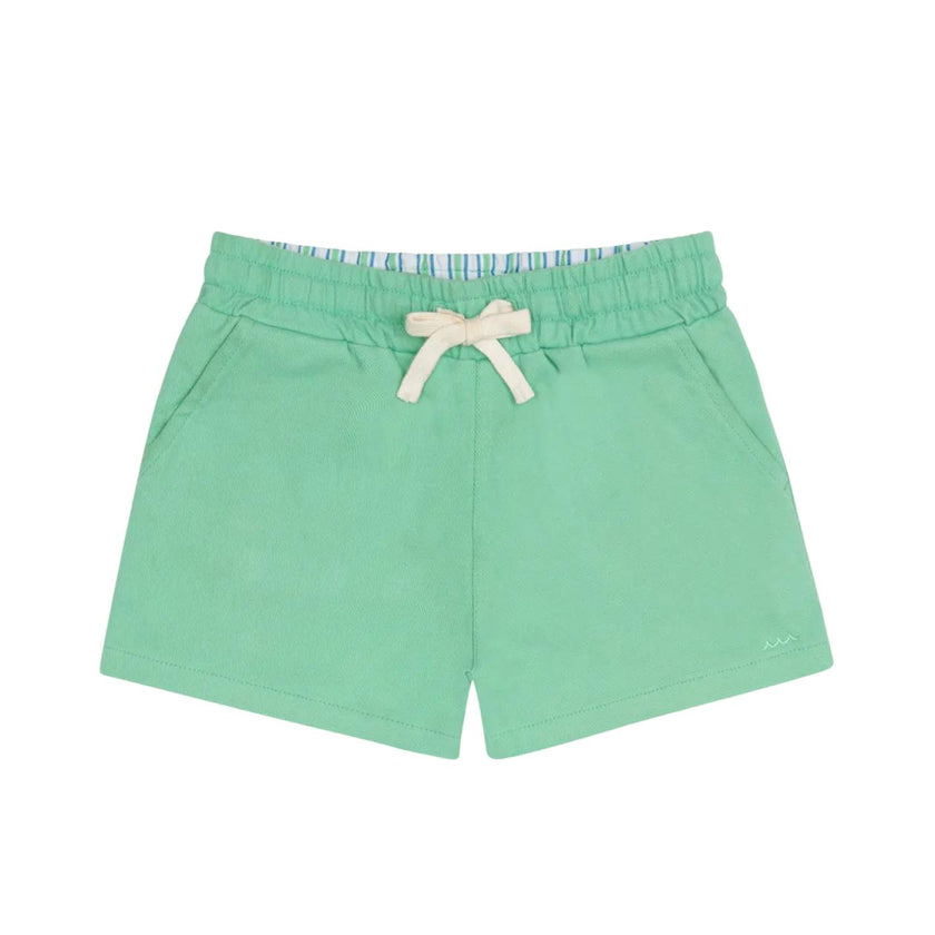boys gustavia green ultra-soft twill shorts