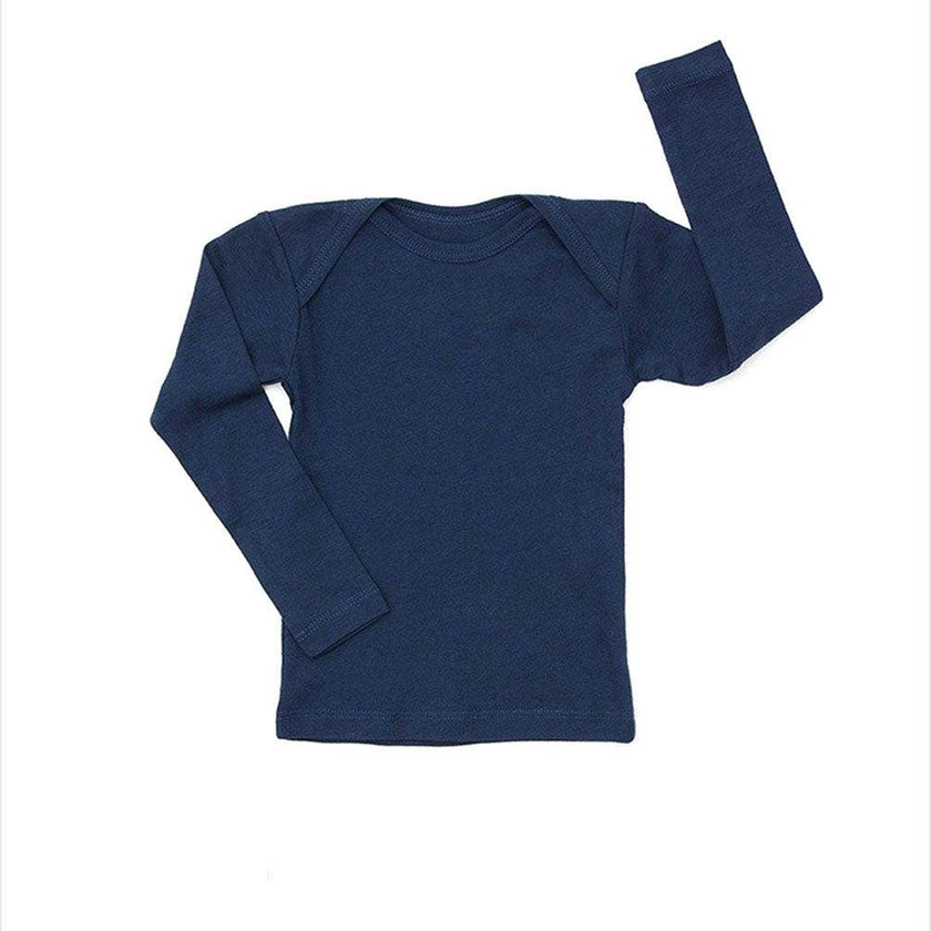 Lap Shoulder Tee Long Sleeve Navy