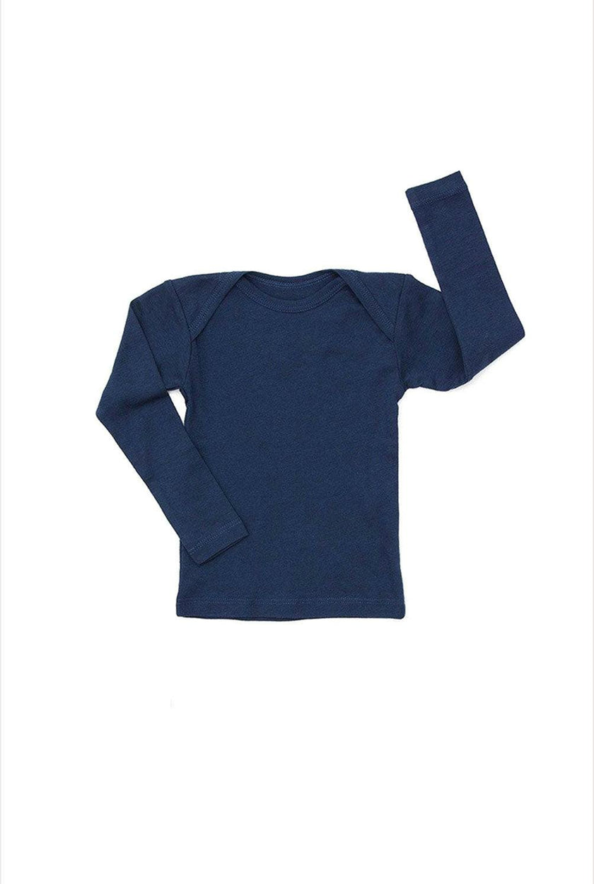 Lap Shoulder Tee Long Sleeve Navy