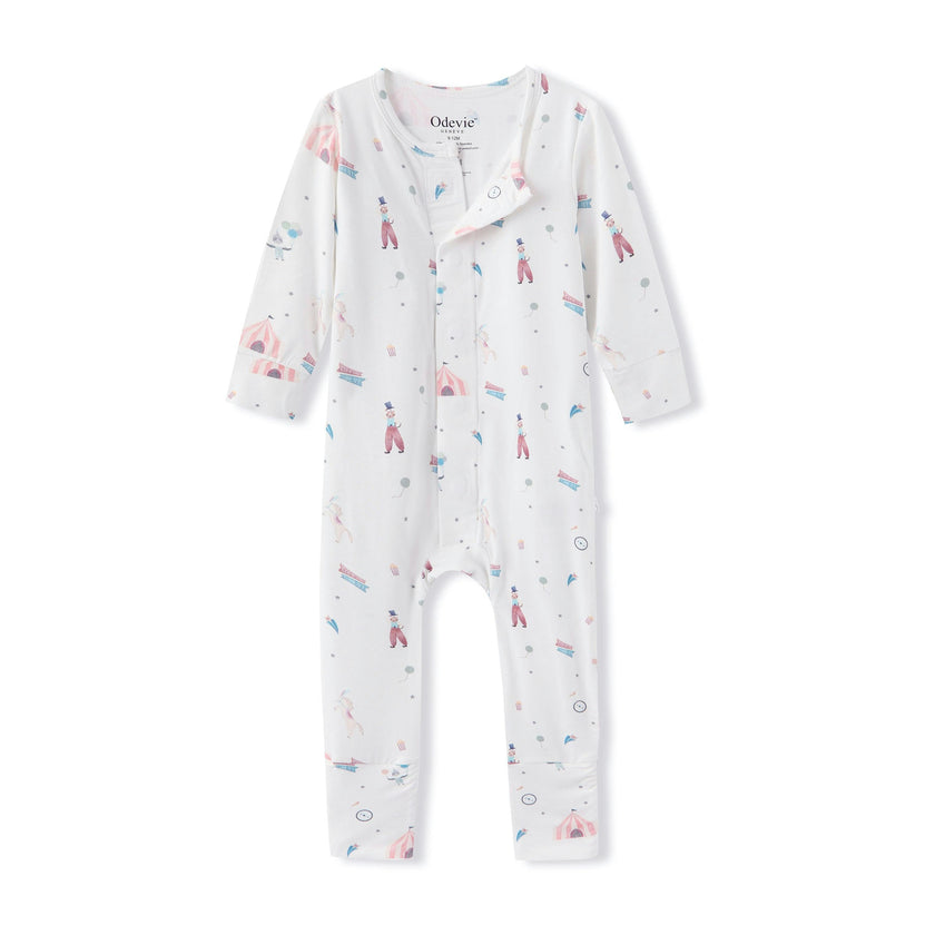 Bamboo Magnetic Footie Pajama - Le Cirque