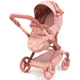 Doll Pram: Xeo - Pink & Flowers
