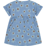Smiling Daisy Print Short Sleeve Dress