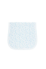 Blue Cheetah Print Burp Cloth