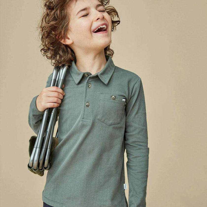 Long Sleeve Polo Shirt