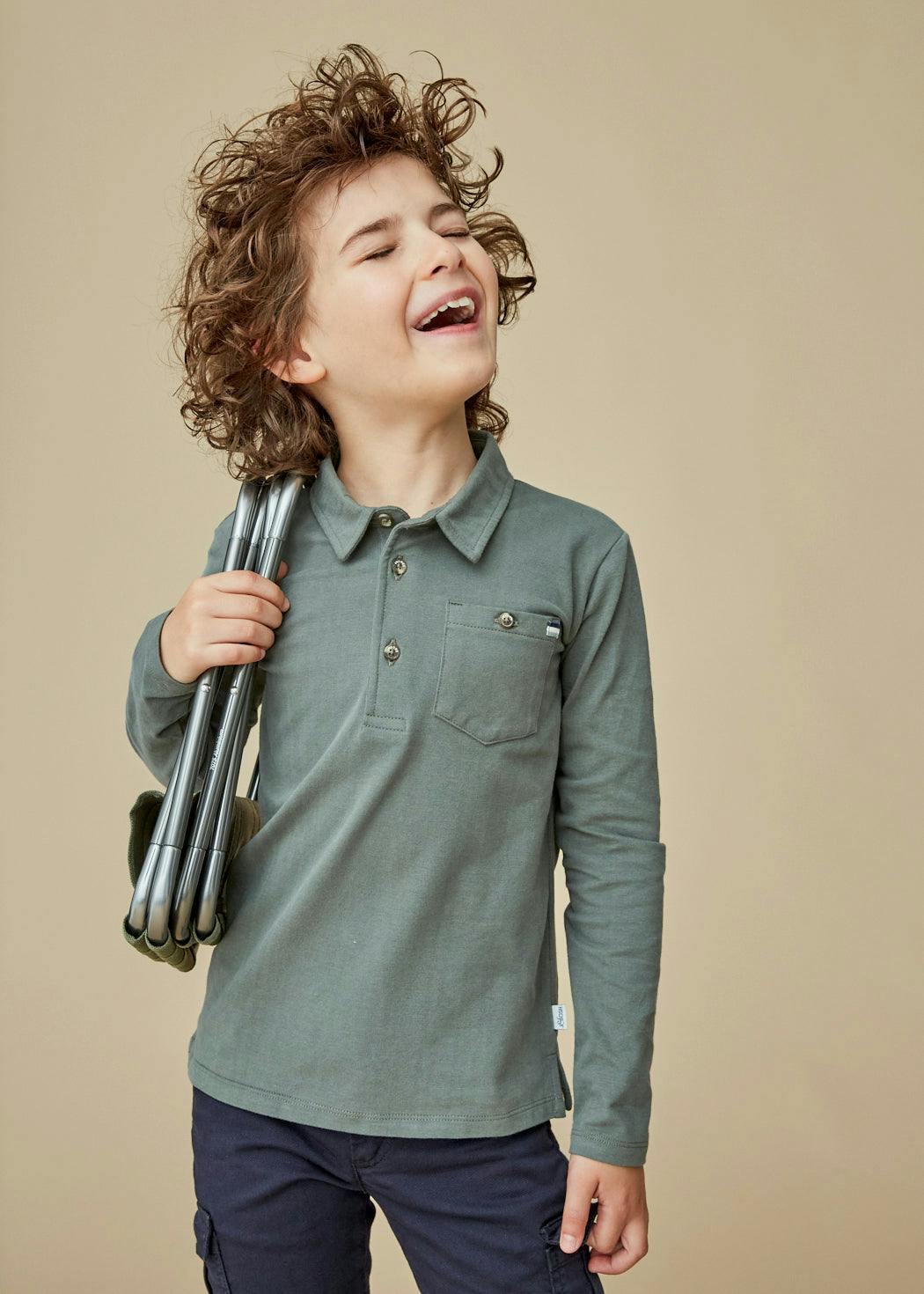 Long Sleeve Polo Shirt