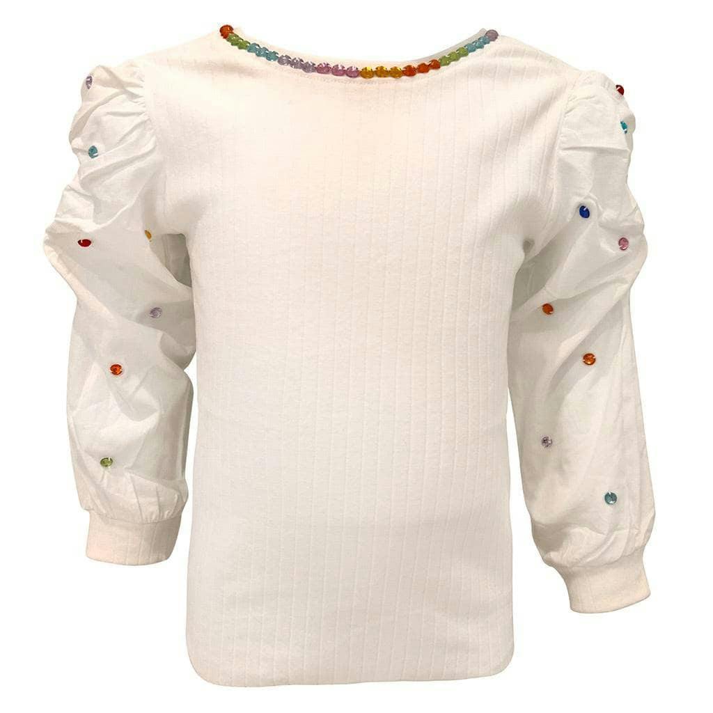 Gem Queen Puff Sleeve Blouse