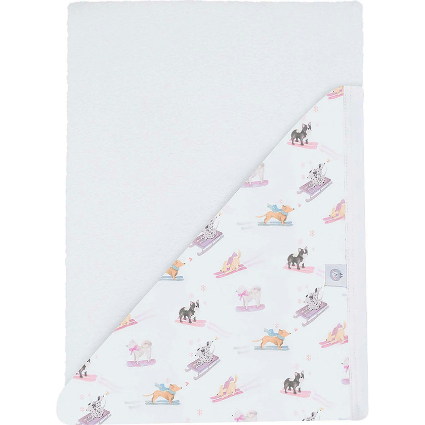 Ski Pups Girl Pima Hooded Towel