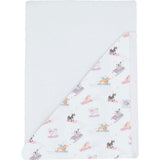 Ski Pups Girl Pima Hooded Towel