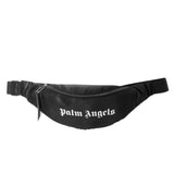 Unisex Black Logo-Print Shoulder Bag