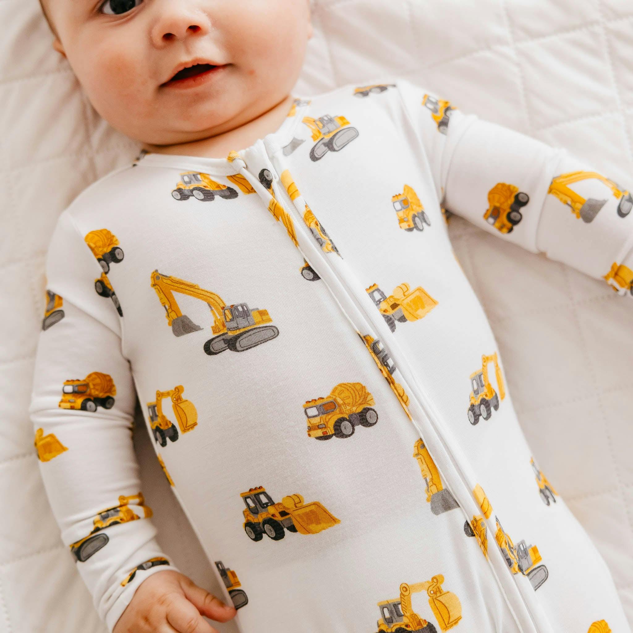 Bamboo Convertible Zip-Up Footie Pajama - Dozer