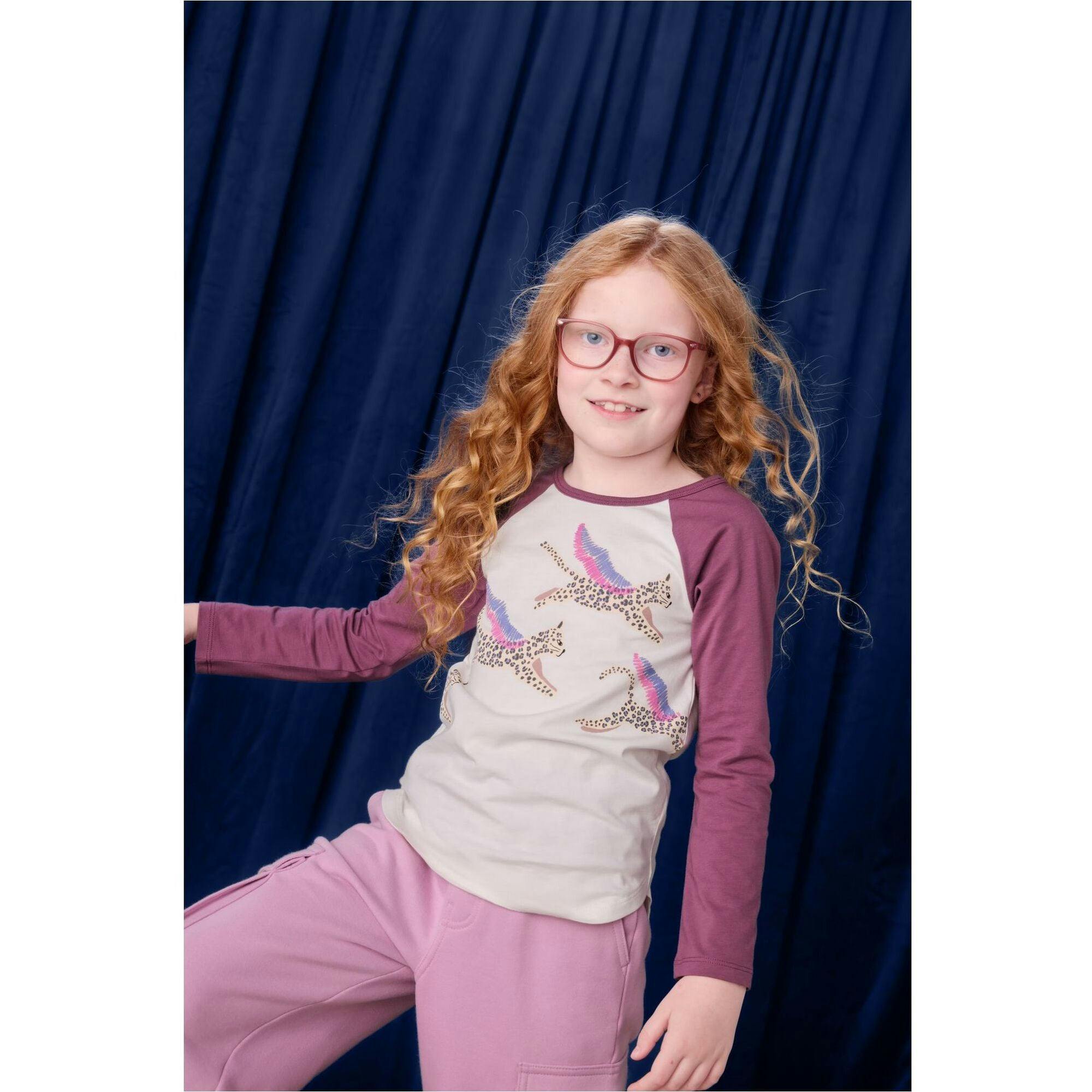 Pegakitty Raglan Tee, White