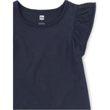 Pom-Pom Flutter Top, Blue