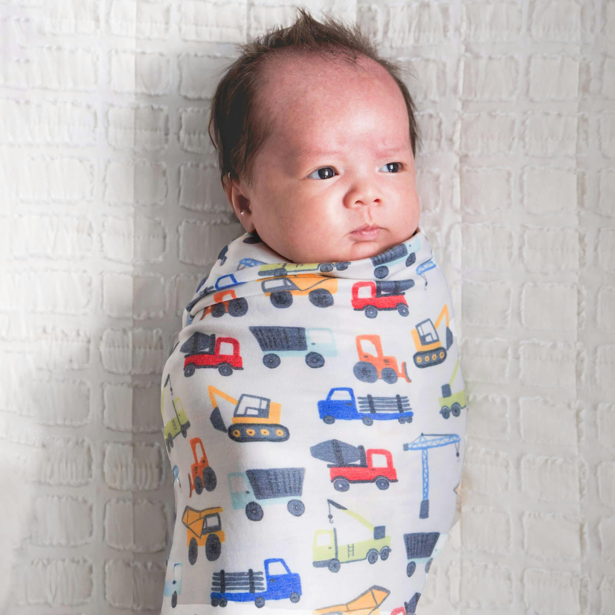 Knit Swaddle Blanket - Diesel