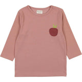 Girls Ribbed Berry 3-Quarter Sleeve Shirt