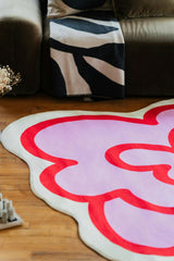 Funky Flower Shaped Irregular Rug by Shayla Goethe