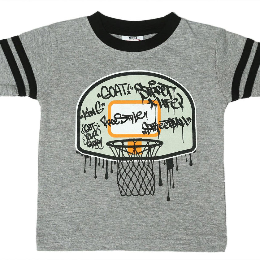 Basketball Grafitti Ringer Tee