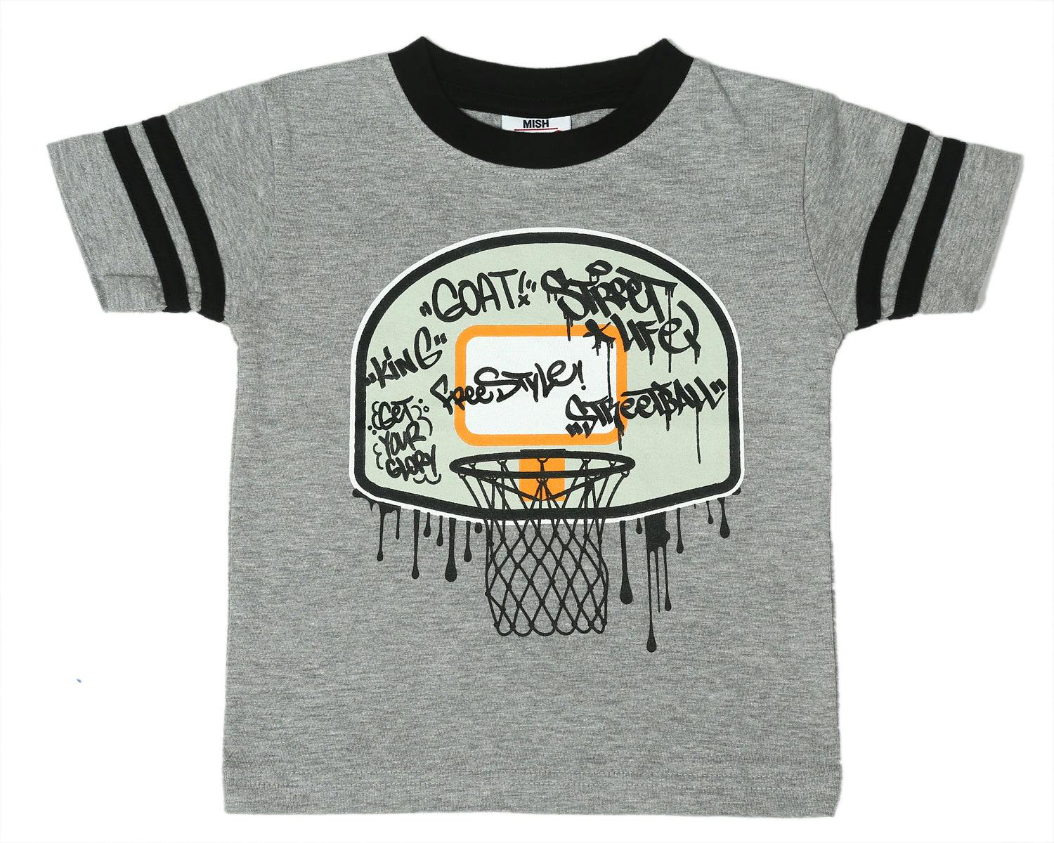 Basketball Grafitti Ringer Tee