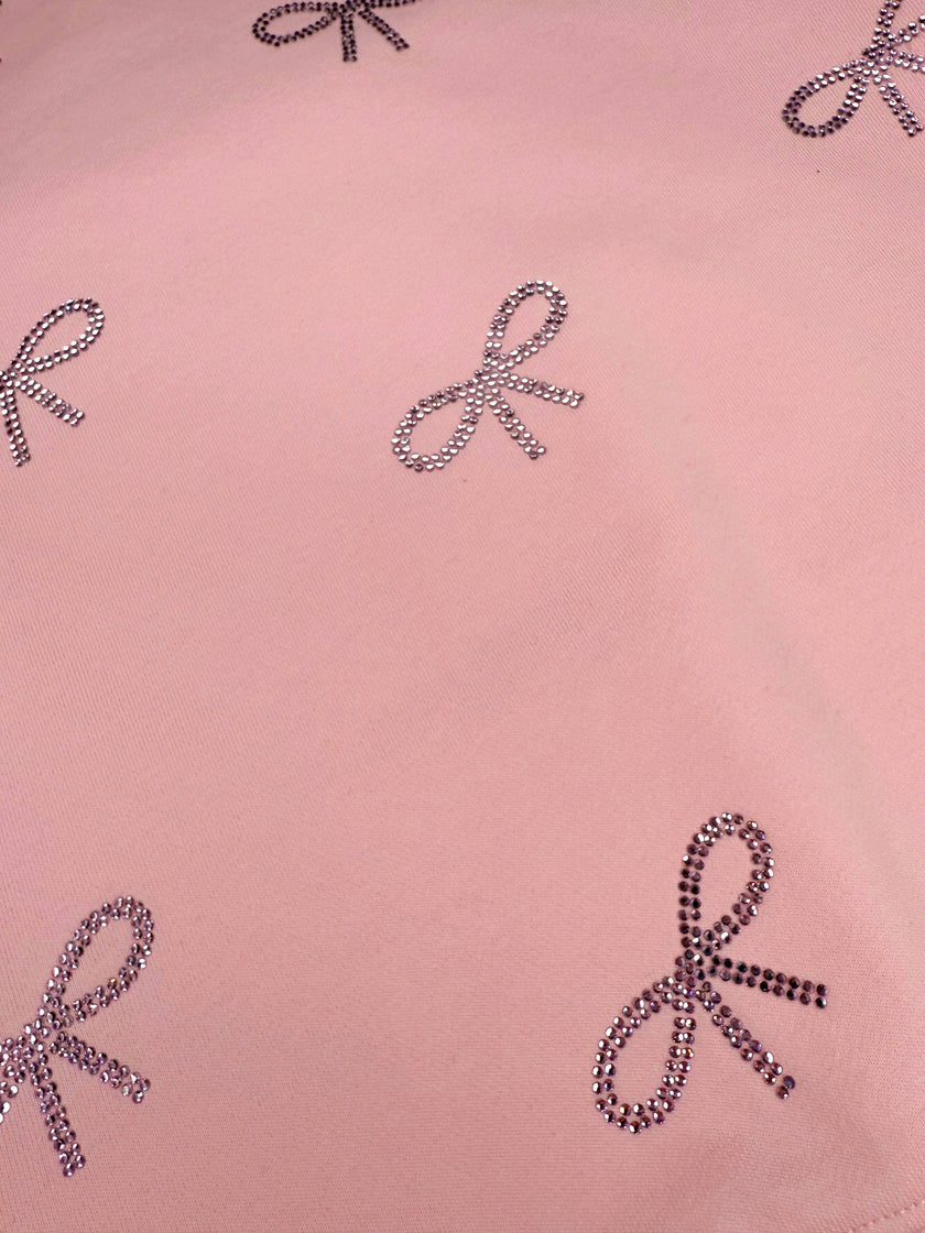 Pretty in Crystal Bows Short Set